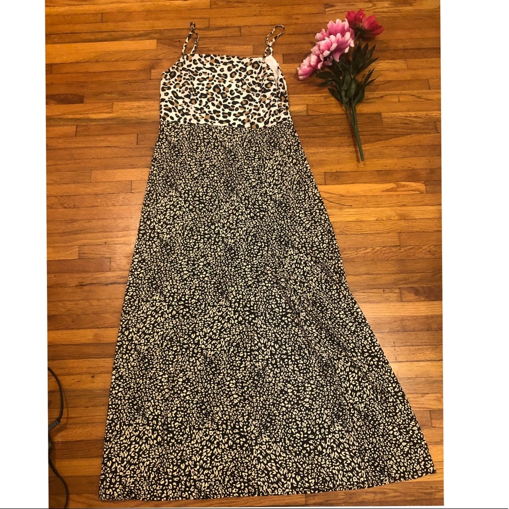 New Leopard and Cheetah Large Maxi Strap Dress